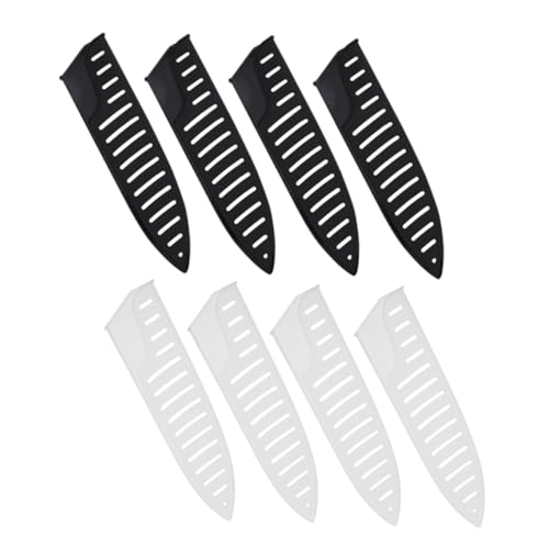PRETYZOOM 8pcs Cutter Covers Plastic Edge Guards for Kitchen Knives Reusable Sleeves for Home and Camping Use Blade Protection