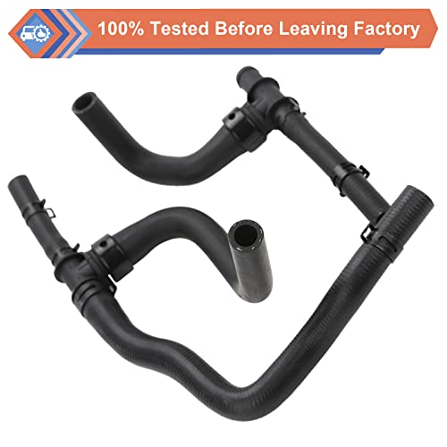Zonfant Hvac Heater Hose Pipe Kit With Tee For Return Compatible With 2008-2020 Dodge Journey 2.4 Vvt, Replace#5058437Ad 5058437Ai 5058437Ak #TOP4