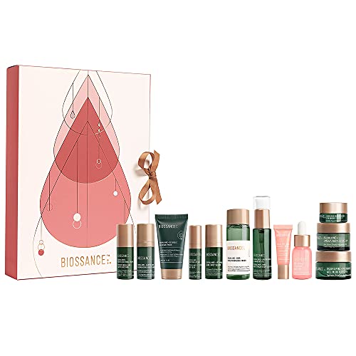 Biossance Advent Calendar. 12 Days of Biossance 12 Piece Gift Set. Limited Holiday Edition of Clean Skincare Favorites in Travel Size