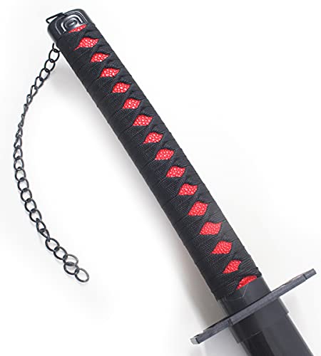 Bleach Katana Tout en Bois - Lame et Support en Bois - Sabre Bankai Epee Ichigo Kurosaki - Inclus
