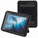 リズム(RHYTHM) タブレット 防水ケース 【 日本製 】 防水 IPX7 相当 お風呂 OK 角度調節可能な収納 スタンド ・ 壁掛け 背面 マグネット 黒色 23.7x32.2x3.2cm Made in Japan「MAGCASE T」 9YY019RH02