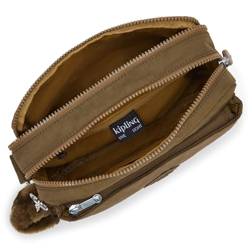 Image of Kipling Women's Abanu Medium Crossbody Bag, Lightweight, Adjustable Nylon Waist Pack with Multi-Compartment Zip Pockets