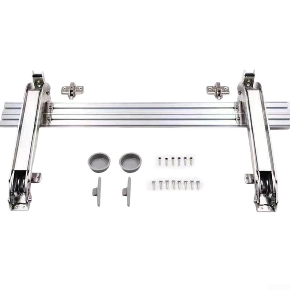  Lateral Opening Door Hinge Set, 180° Parallel Opening Cabinet Wardrobe Door Sliding, Heavy Duty Hinge, For Cabinet Installations