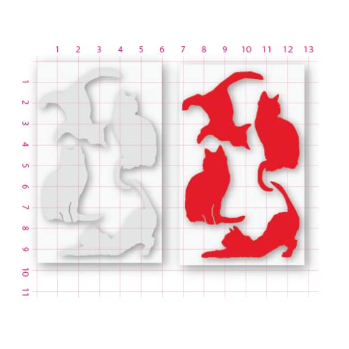 ぷらすらびっと『＜＋R＞ねこ反射ステッカー4ポーズ』