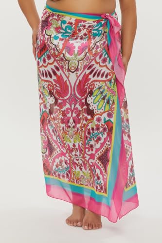 Trina Turk Women's West Palm Sarong, Casual, Beach Cover Ups4