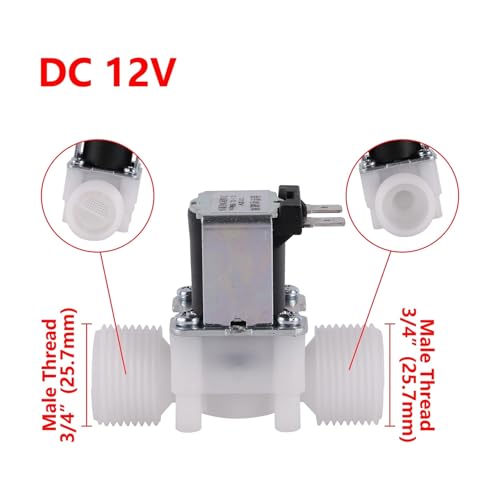 Électrovanne solénoïde NC 1/4 1/2 3/4 pouce commande électrique eau - 3