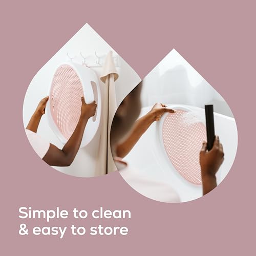 Image of Angelcare Soft-Touch Baby Bath Support & Rinser Bundle, Pink