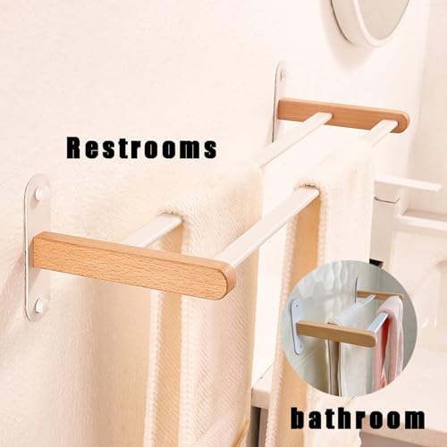 Porte-serviettes mural perforé avec capacité de charge de 15 kg durable