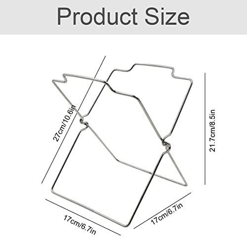 Müllsackständer Klappbar Müllbeutelhalter Küchenarbeitsplatten Müllsackhalter - Tragbar Müllbeutel Halter aus Metall, zum Aufhängen von Abfälle, für Küche Wohnzimmer Camping Picnick Garten. 2 Stück - Image 3