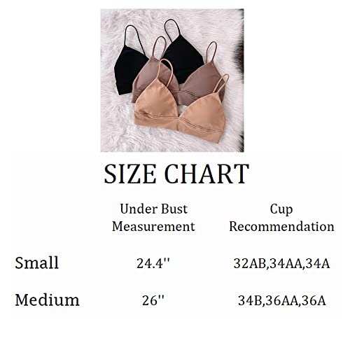 INIBUD Bralette for Women Triangle Cups Removable Padded Wire Free Pull On Closure4