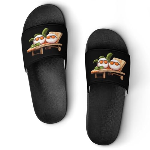 Sushi on The Beach House Sandals Non-Slip Bathroom Slippers Beach Summer Shoes for Men Women