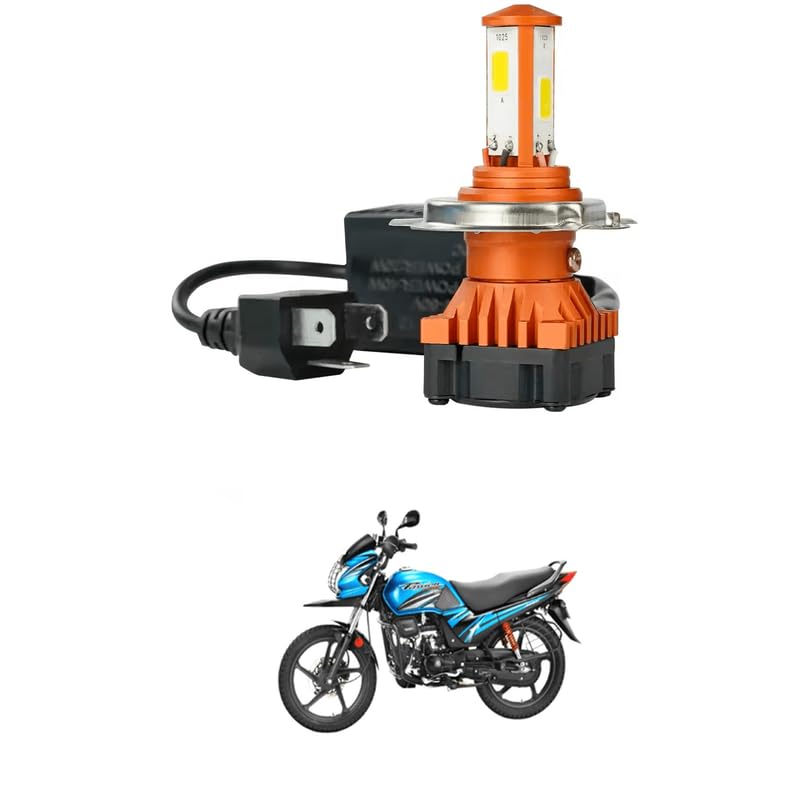 Universal 40W Powerful Super Bright H4 LED Headlight Bulb for Bike Scooter LED Light for Bike Fan for Fast Cooling Aluminum Body Bike LED Light Comfortable With Pas-sion Pro-image-44