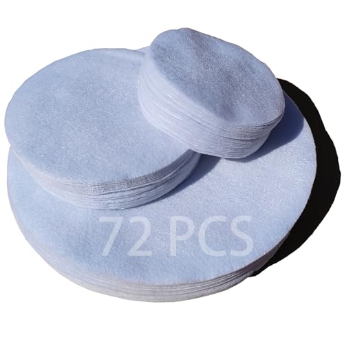 FCSTYODO Felt Plate Dividers, 72 PCS Soft Premium Plate Protectors for Stacking Cookware Storage, Washable & Reusable Separators Pads for Stacking & Protection, 24 Each of 10/6/4.5 inch