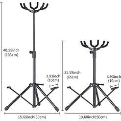 NVIVN 3 Multi-Stand pour Guitare, Réglable en Hauteur – Style Vertical, Réglable en Hauteur, Adapté À La Scène Ou À La Maison, Ukulélé, Basse, Support De Support Debout - Les Beatles, Paul McCartney, John Lennon, RIngo Starr, George Harrison NVIVN 3 Multi-Stand pour Guitare, Réglable en Hauteur - Style Vertical, Réglable en Hauteur, Adapté À La Scène Ou À La Maison, Ukulélé, Basse, Support De Support Debout – Image 4