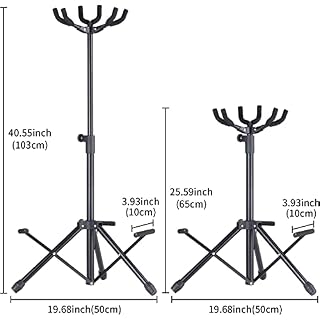NVIVN 3 Multi-Stand pour Guitare, Réglable en Hauteur – Style Vertical, Réglable en Hauteur, Adapté À La Scène Ou À La Maison, Ukulélé, Basse, Support De Support Debout - Les Beatles, Paul McCartney, John Lennon, RIngo Starr, George Harrison NVIVN 3 Multi-Stand pour Guitare, Réglable en Hauteur - Style Vertical, Réglable en Hauteur, Adapté À La Scène Ou À La Maison, Ukulélé, Basse, Support De Support Debout – Image 4