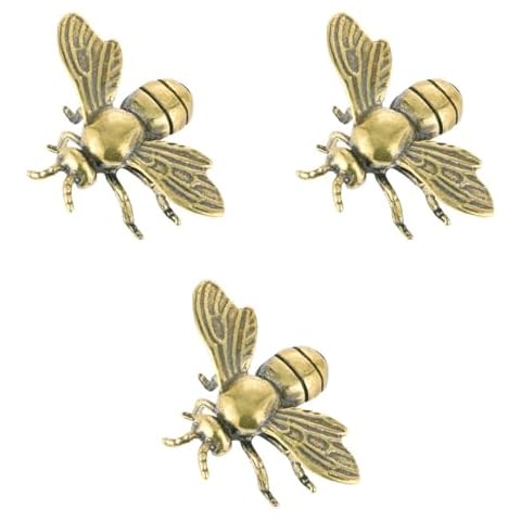 Alipis Vintage Brass Bee Figurines Decoration Cover