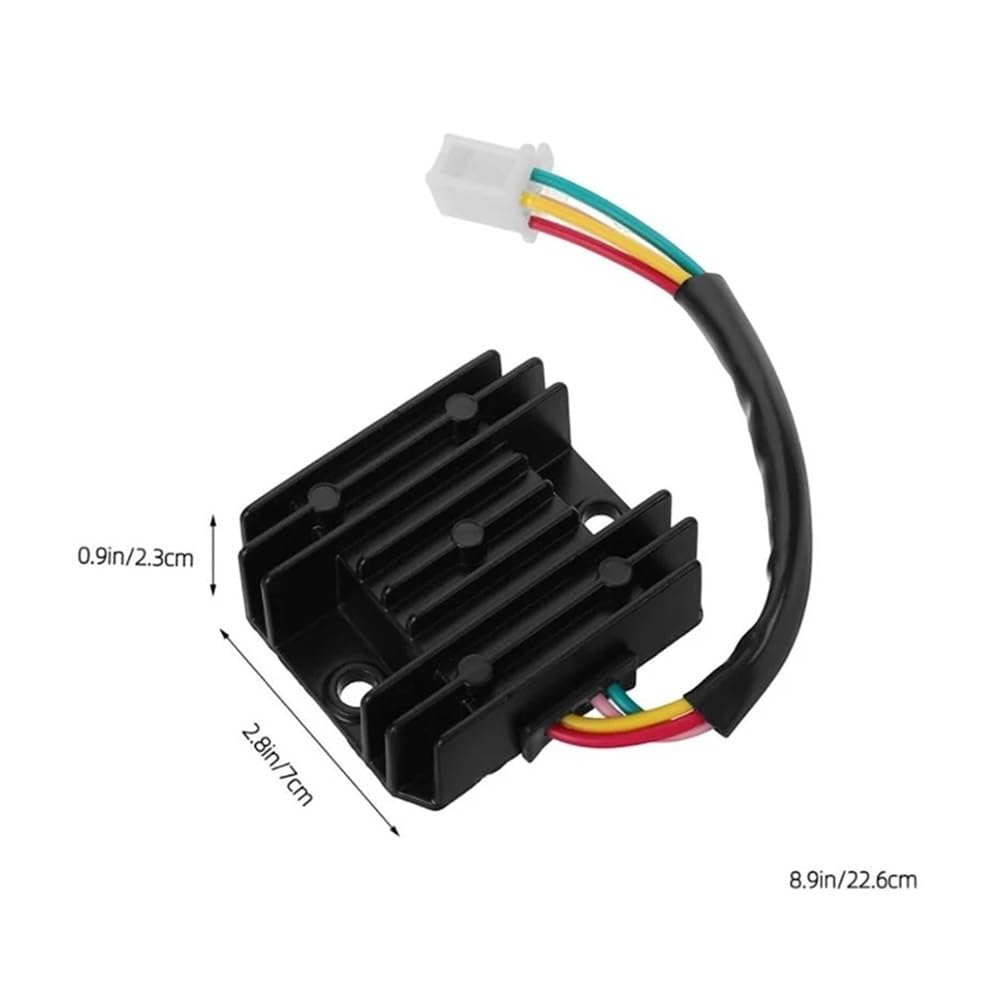 4-pinowy regulator napięcia 12 V do motocykli, 4-przewodowy, pasujący do motocykli o pojemności 150–250 cm3, skuterów i motorowerów
