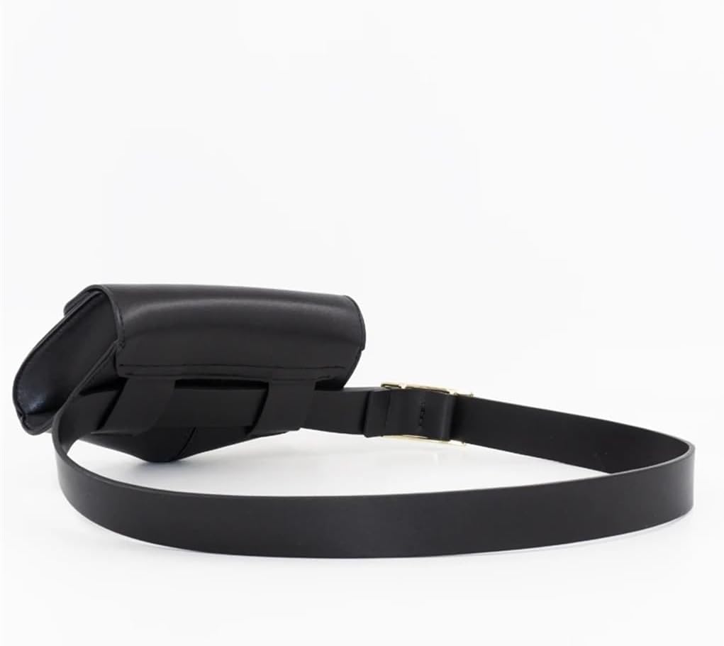 Soft Leather Belt Genuine Cell Phone Pouch Waistband Decorative