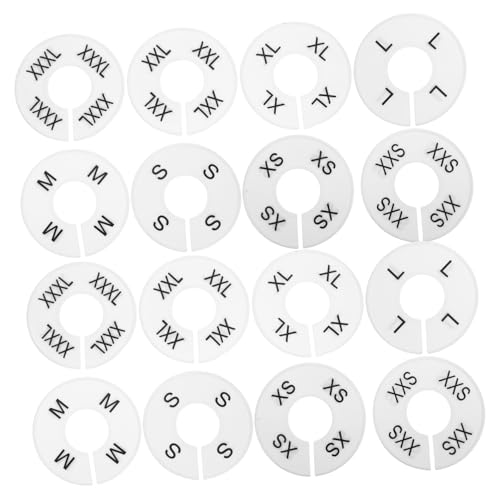 Ciieeo 40pcs Round Plastic Closet Dividers Clothing Rack Organizers for Home Shops Display Rooms Efficient Markers for Neat Wardrobe Organization