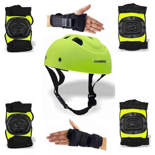 Cycling and Skating Protective Kit Set 6 to 14 Year Unsex Kids (F...