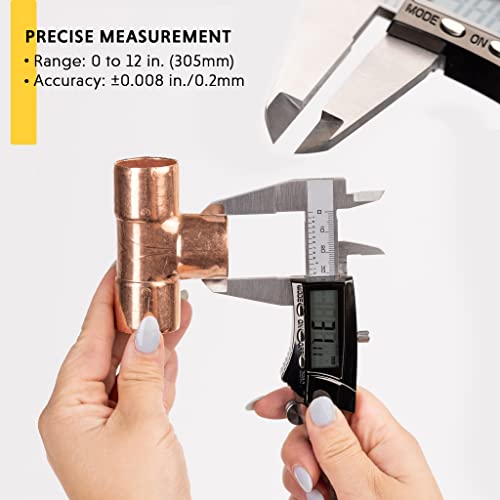 General Tools Digital Caliper 1478 - 8" Caliper Measuring Tool - Stainless Steel Ruler #TOP3