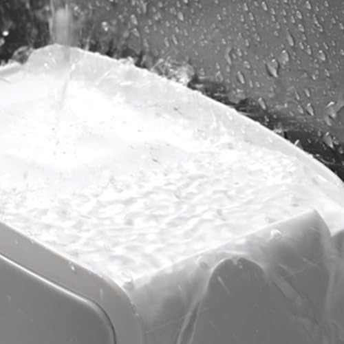 Soporte de papel higiénico sin taladrar autoadhesivo con tapa impermeable para baño 7