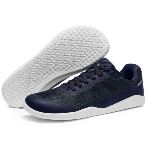 Image of AIRHAS Men's Barefoot Training Shoes Zero Drop Minimalist Sneakers Anatomical Toe Design for Weightlifting and Fitness