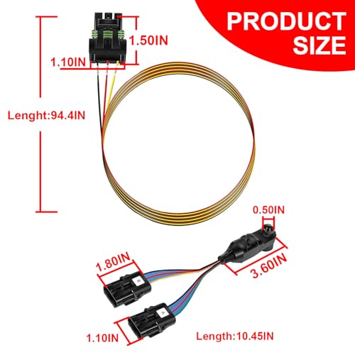 98605 Universal Sensor Input 5-Volt Wiring Harness Accessory Kit Fit for Edge CS, CS2, CTS, CTS2 and CTS3 Monitors Devices - Thumbnail 6