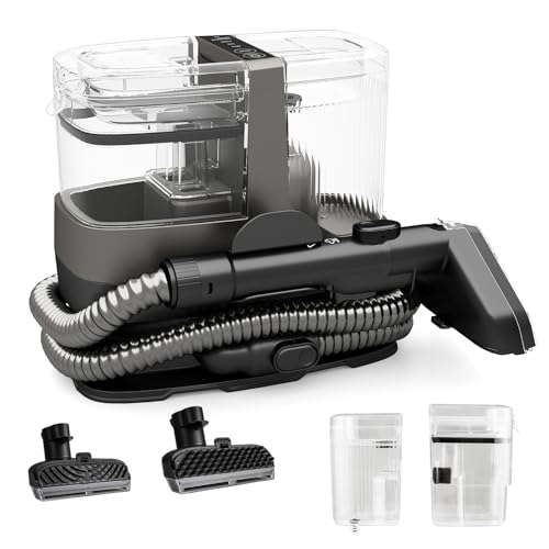 SOARS Shampouineuse Canapé, Aspirateur Nettoyeur 1800W, 17kPa, Flexible 4 en 1, Réservoirs d’Eau Propre/Sale 1,1L+0,9L, Compact et Léger, Shampouineuse pour Canapé, Tapis, Lit, Voiture