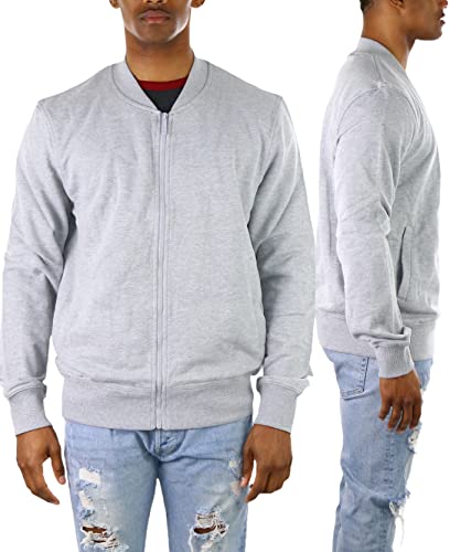 ToBeInStyle Men's Year Round Timelessly Classic Terry Bomber Jacket4