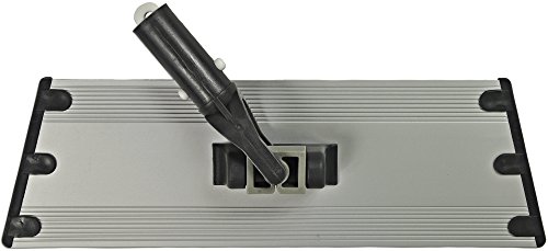 Image of CleanAide Flat Mop Plate Frame for 10 inch Microfiber Pads, Commercial-Grade Aluminum with 360 Swivel, Hook and Loop Fastening, Lightweight and Durable, Gray, 10 inch Frame, 10 Inches