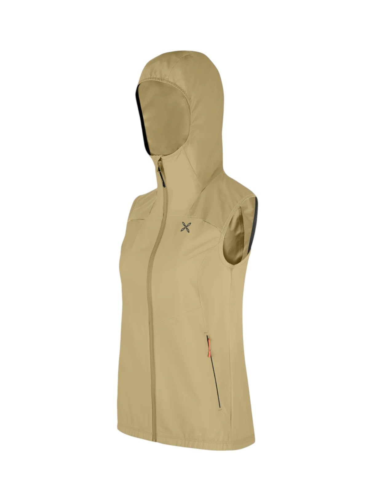 MONTURA Rise Hooded - Gilet da donna traspirante, leggero, con cappuccio e protezione UV, ideale per escursioni, arrampicata e attività sportive in condizioni climatiche mutevoli.