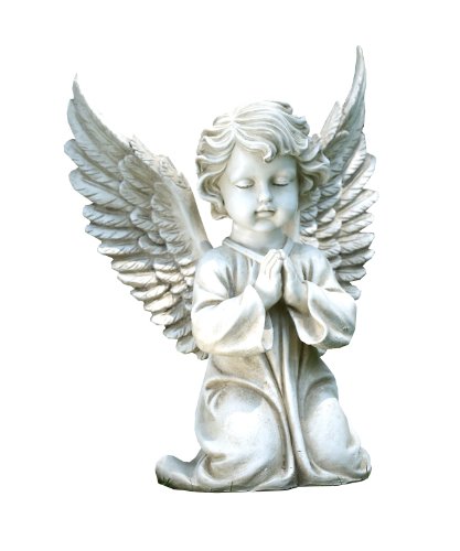Napco Kneeling Angel Garden Statue, 15-Inch Tall #TOP16
