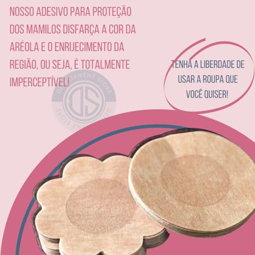 Kit 40 Tapa mamilo minimalista | Adesivo tecido protetor de peito |DEPARTAMENT STORE