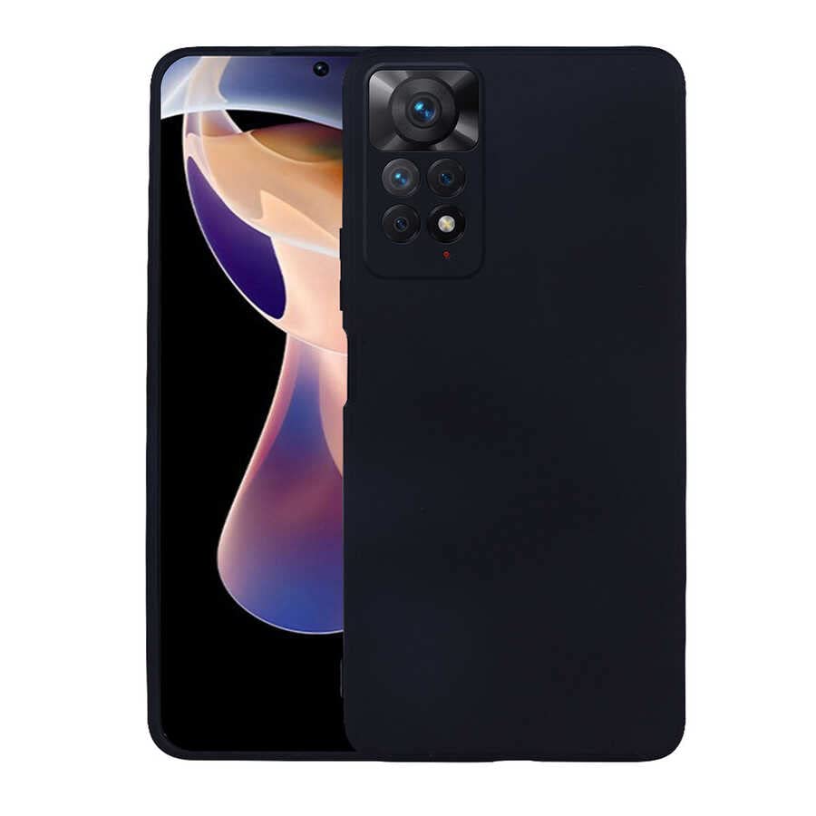 Zore Xiaomi ile uyumlu Redmi Note 11 Pro 5G Kılıf Zore Premier Silikon Kapak Siyah