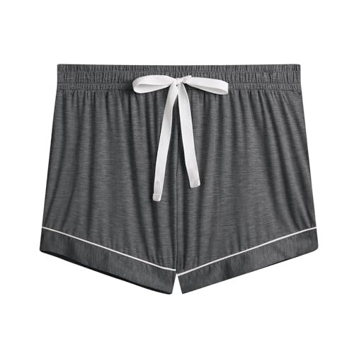 Image of Cherrydew Women Bamboo Viscose Super Soft Comfy Summer Cooling Short Sleeve Button Down Pajama Shorts Set S-XXL