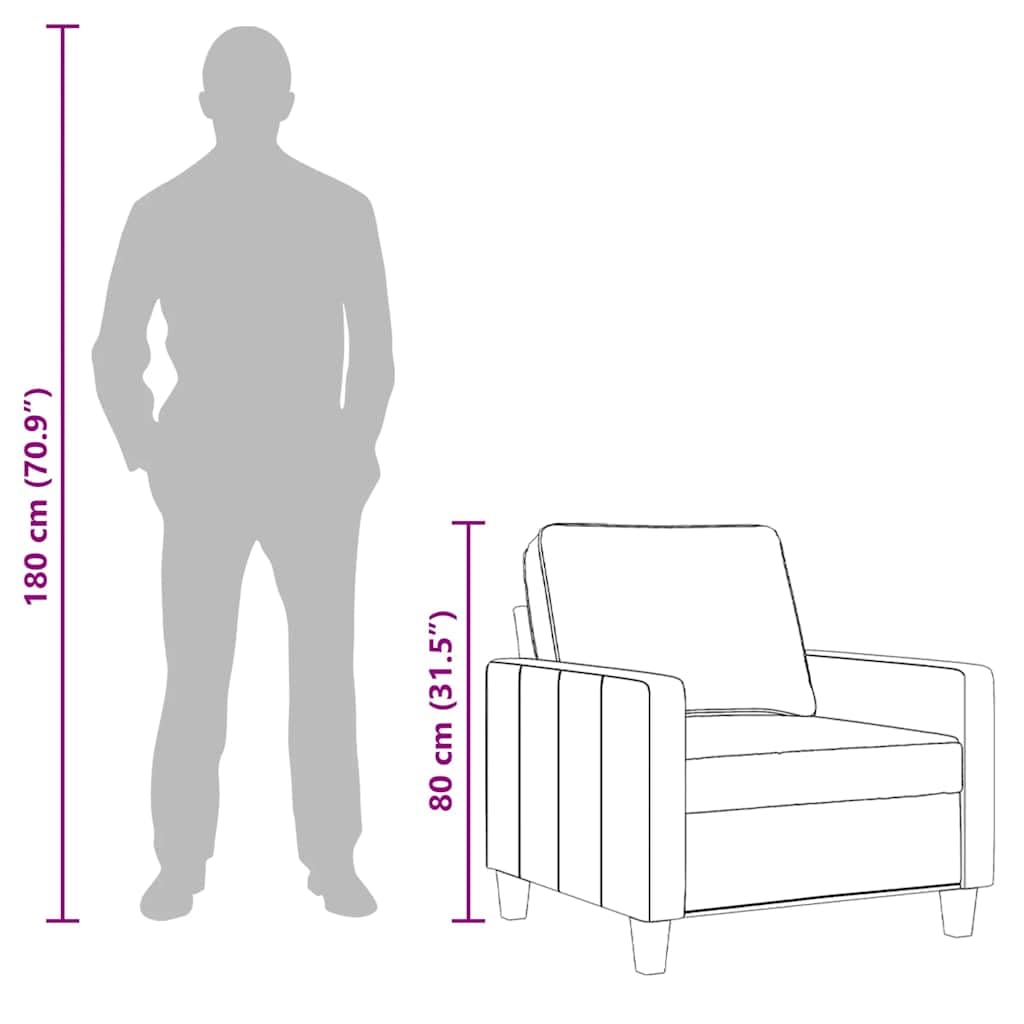 vidaXL Sillón, Silla con Reposabrazos Respaldo, Sofá Sillón de Descanso Relax, Asiento Tapizado de Televisión para Salón, Tela Negro