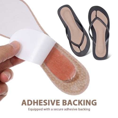 Image of Beavorty Adhesive Sandal Inserts with Arch Cushion Support Cushioned Insoles for Women Non-Slip Thin Sandal Cushion Pads for Foot Comfort and Pressure Relief