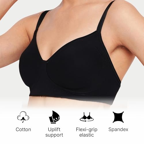 Image of Enamor Innovations Fabcool Encircled Side Support Shaper, Non Padded, Wirefree, High Coverage, Women's Cotton Everyday Bra - A042 (Available in Plus Sizes)