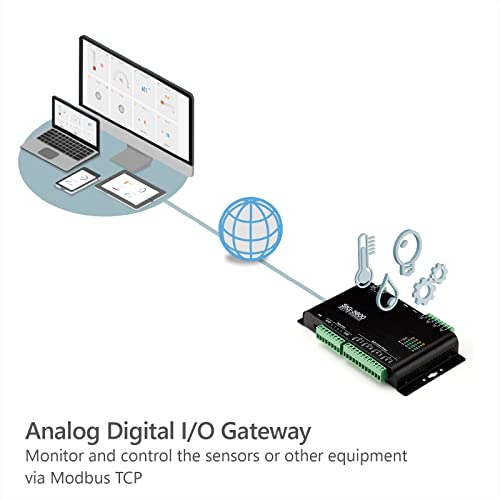 Image of Analog Digital Input Output IoT Gateway, Modbus TCP, SIG-5600