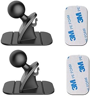 Yianerm Universal 17mm Ball 3M Naklejka Podstawa Akcesoria Góra Używana do Samochodowego Uchwyt Telefonu Akcesoria (Czarna) (Czarna)