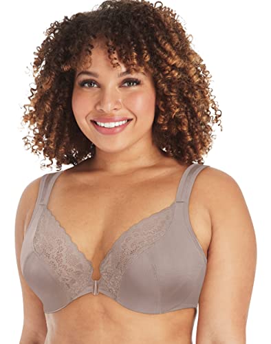 Image of Playtex Women's Secrets Dreamwire Front Close Bra, No Poke Smoothing Bra, Moisture-Wicking Bras for Women, Non-Slip Straps