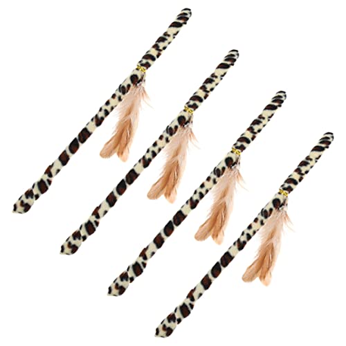 Abaodam 4個 猫 ティーザー スプリング 猫 室内 猫 しっぽ キャットニップ 猫 おもちゃ 猫 ダングラー おもちゃ 猫 トラック おもちゃ 猫 おもちゃ ぬいぐるみ 猫 グッズ ペット