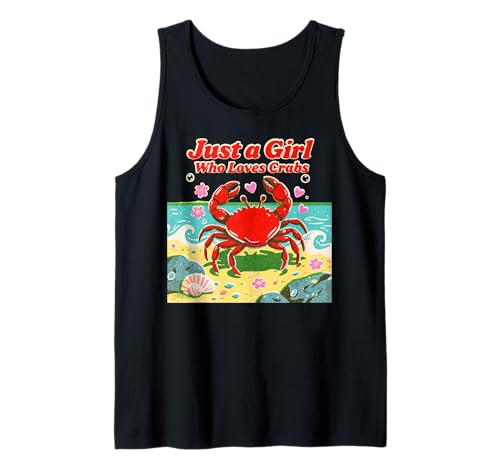 Crabby Seafood Crab Lover Just A Girl Who Loves Crabs Débardeur