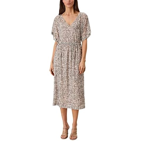 s.Oliver BLACK LABEL Women's Kleid Lang Dress Long Regular FIT, Dunkelgrau, 36 Cover