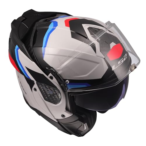Image of LS2 Helmets Advant II Modular Motorcycle Helmet W /SunShield (Gloss Jeans Gray - X-Small)