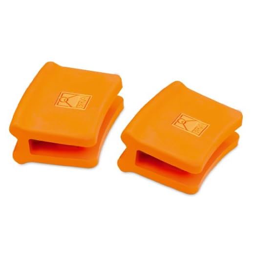 BRA Efficient - Asas de Silicona, 2 Unidades, Medida pequeña, para Efficient con diámetro de 20 cm, Color Naranja