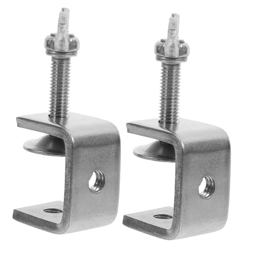 PRETYZOOM 2pcs Clamps for Woodworking Heavy Duty Construction Portable Design for Projects and Welding Tasks Compact Opening Strong Clamping Force