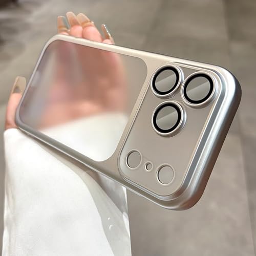 BEMMY Capa para iPhone 17Pro, Capa fina e Rígida Fosca para Celular com Protetor de Lente, à Prova de Choque.