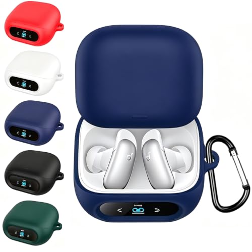 [2026�V�o��]KANOYO For Anker soundcore liberty 5 Pro ��p��̌^�ی�P�[�X �����K���X�t�B����+PC�t���[����̐݌v �ϏՌ� �����h�~ �S�ʕی� �����x�^�b�` �w��h�~ ��t�ȒP �J���[(�u���[)